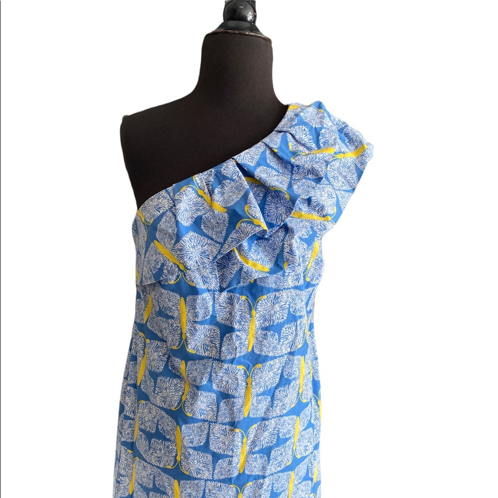 Lily Pulitzer One Shoulder Butterfly Dress